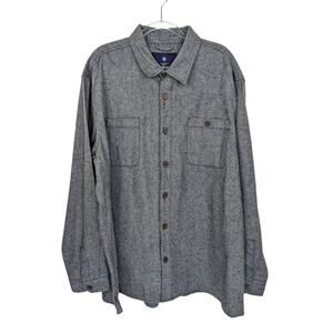 Ben Sherman 2XL Button Up Shirt NWT Flannel Mens Long Sleeve 100% Cotton
